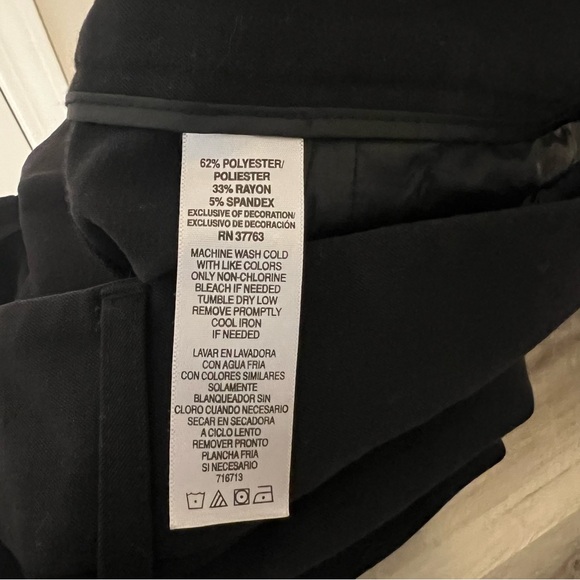 Rafaella Black Dress Pants size 10 Boot Cut - Picture 5 of 5